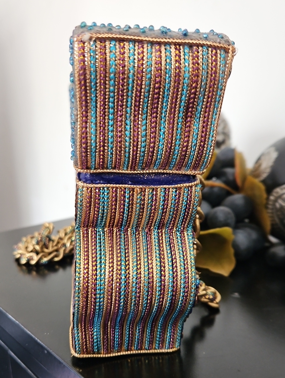 Mary Frances Vintage "Flutter By" Box Bag, Early 2000s, Original MSRP $325 - Picture 6 of 12